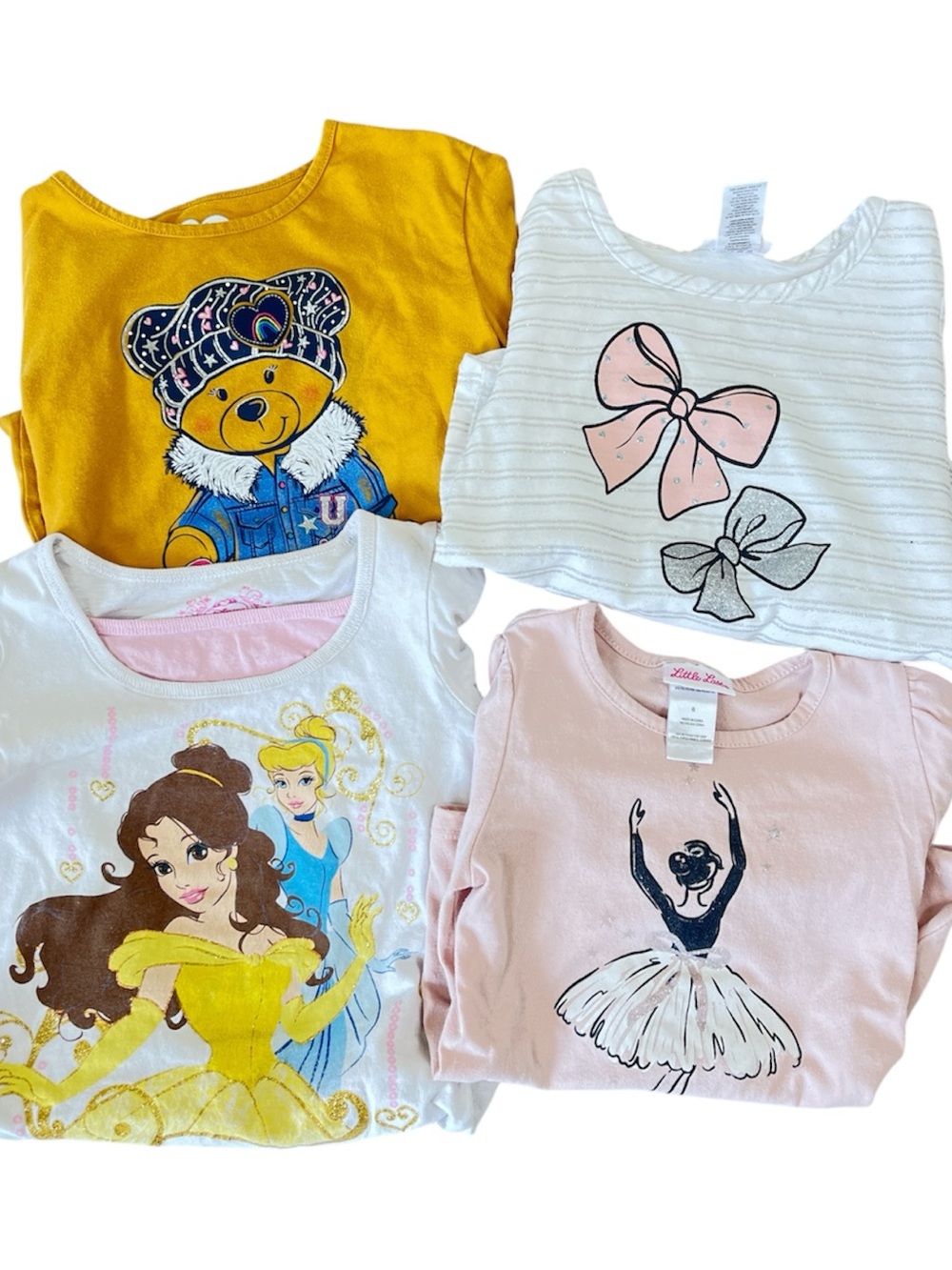 12 pc Girls Mixed Tops, Long Sleeves shirts, Pants bundle, size 6 - Picture 3 of 4